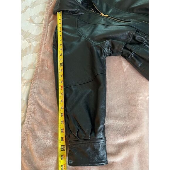 Women’s Genuine Leather Black Soft Jacket Coat Winlit New York Size P/P - Picture 2 of 14
